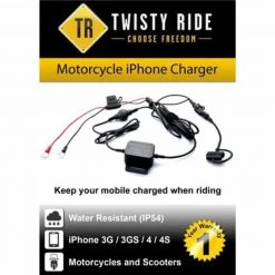 Twisty Ride Ride iPhone 3G/4/4S Charger (M/C & Scooters)