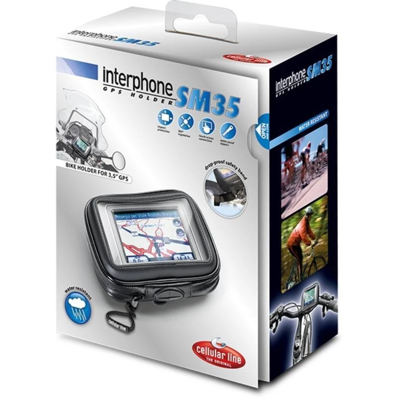 Interphone GPS 3.5" Holder For Tubular 3 Interphone GPS 3.5" Holder For Tubular