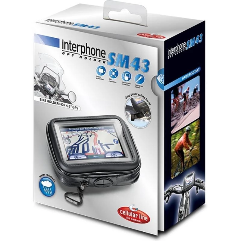 Interphone GPS 4.3" Holder For Tubular 3 Interphone GPS 4.3" Holder For Tubular