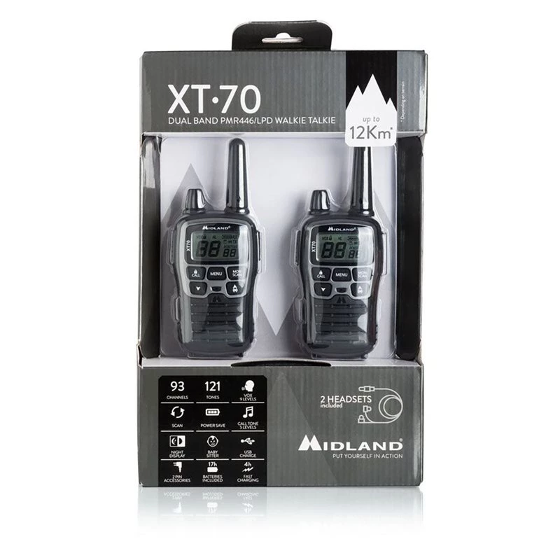 Midland Walkie Talkie XT70 Two Way Radio 5 Midland Walkie Talkie XT70 Two Way Radio - Image 3